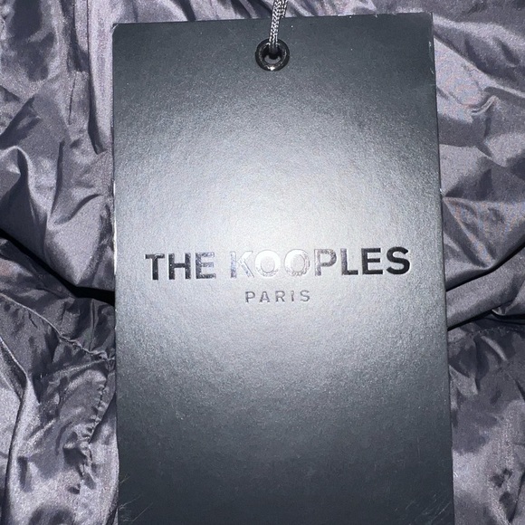 Ladies Luxury black puffer coat by The Kooples - Picture 5 of 7